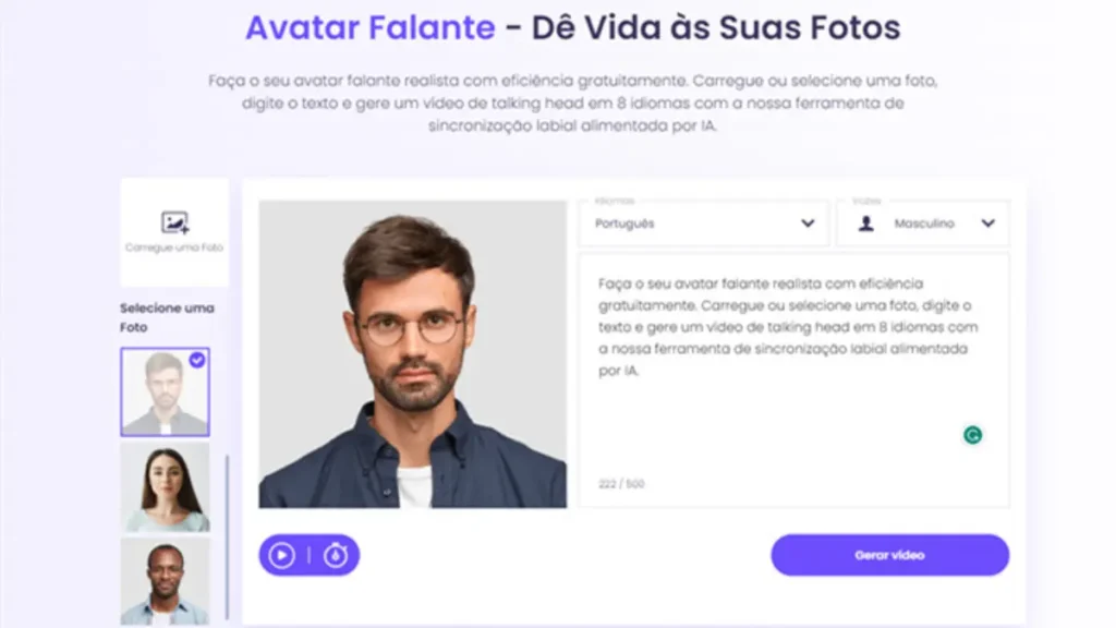 Como Fazer um Vídeo de Avatar Falente de Alta Qualidade