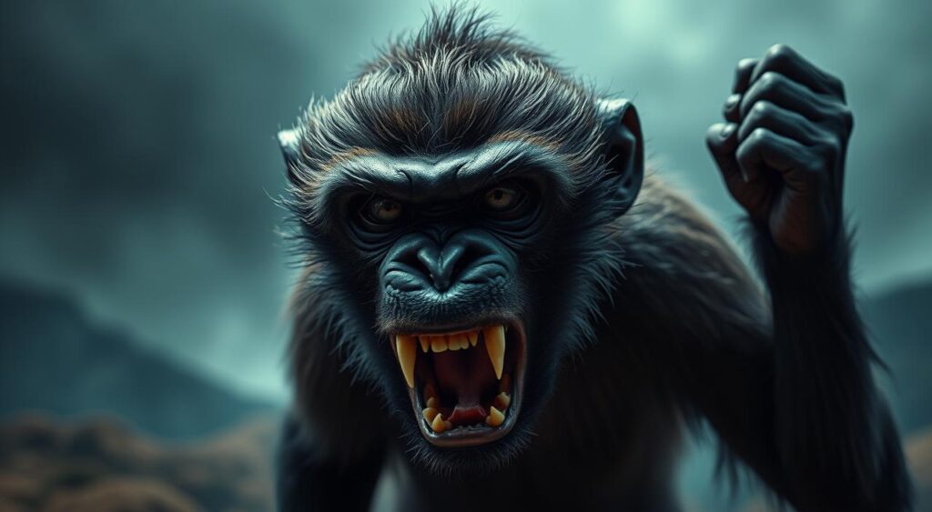 sonhar com macaco atacando