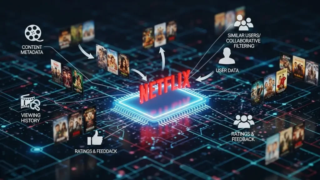 Como funcionam os algoritmos de recomendação Netflix
