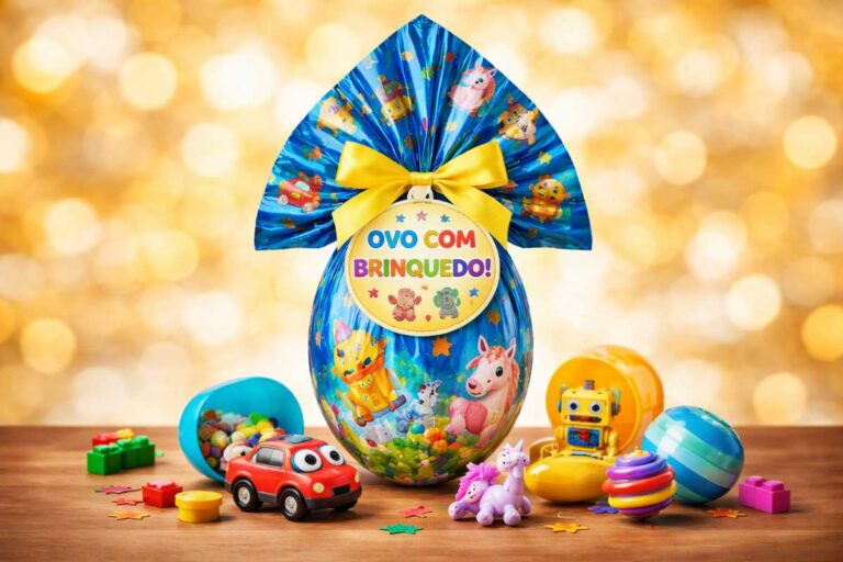 Ovo de Páscoa com brinquedo: diversão e surpresa para a alegria das crianças