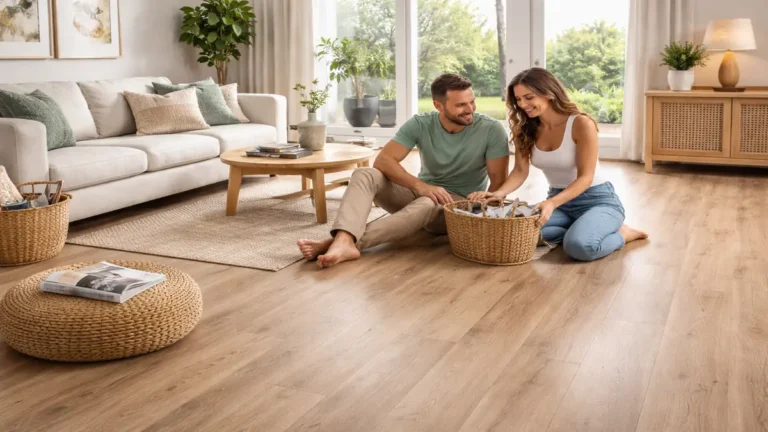 Como funciona um piso vinílico em manta?