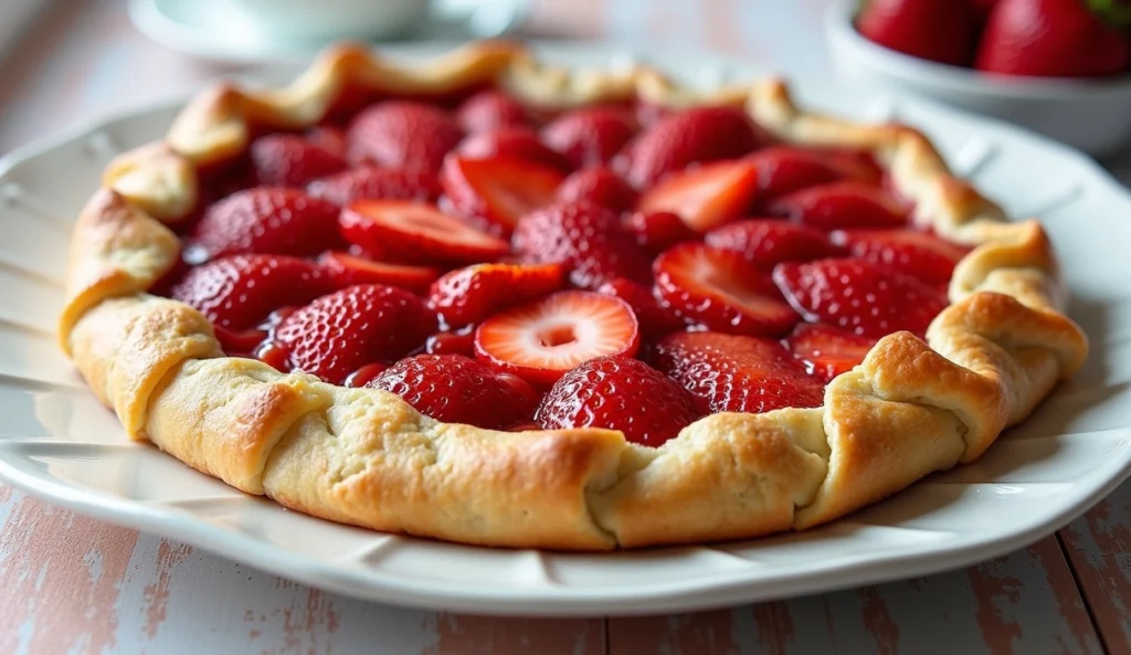 Brazil turns spring into dessert with strawberry cream cheese galette