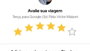 Uber libera nota 6 estrelas no Brasil de olho no hexa